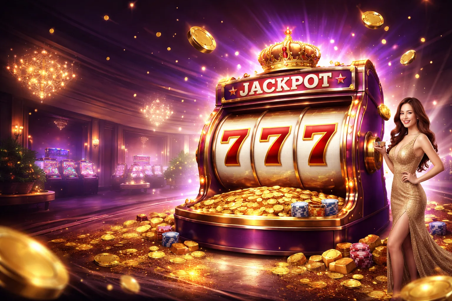 Máy đánh bạc cổ điển rực rỡ tại Kubet